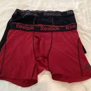Reebok Men's Boxer Briefs in Red and Black. A